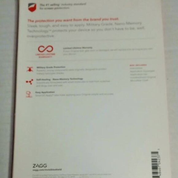 NEW Zagg Invisible Shield Original Premium Screen Protection for Apple iPad Mini - Picture 3 of 3